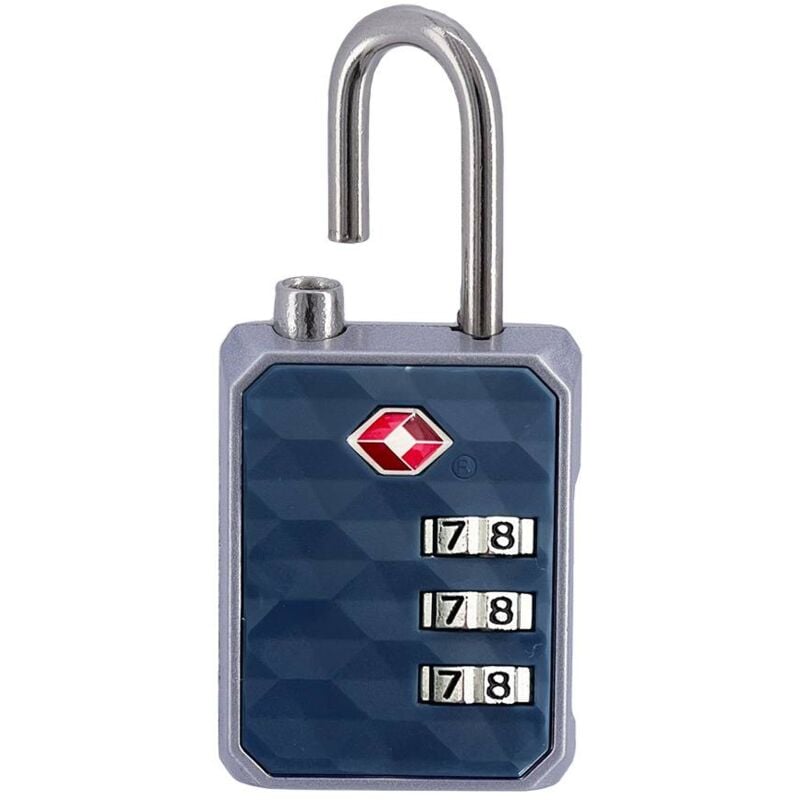 foto del prodotto tendance lucchetto standard in zinco codice tsa blu