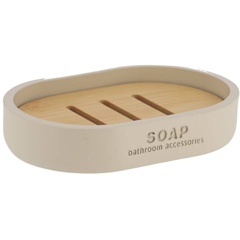 foto del prodotto tendance portasapone in poliresina bamb beige