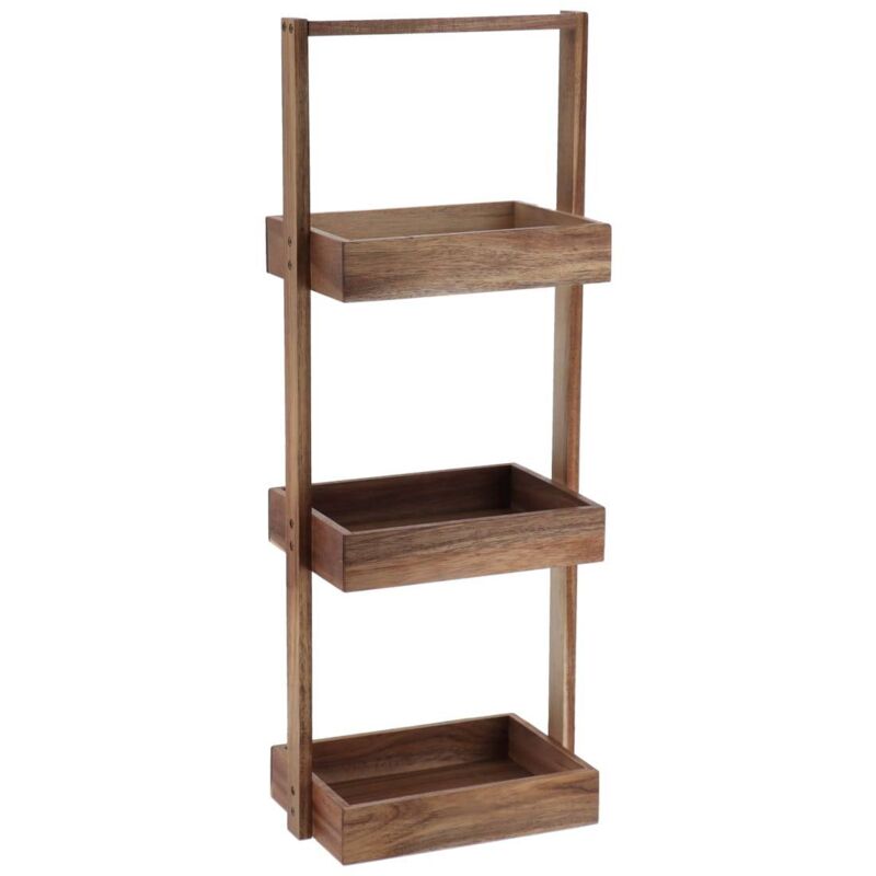 foto del prodotto tendance scaffale a 3 piani in mdf di acacia acacia
