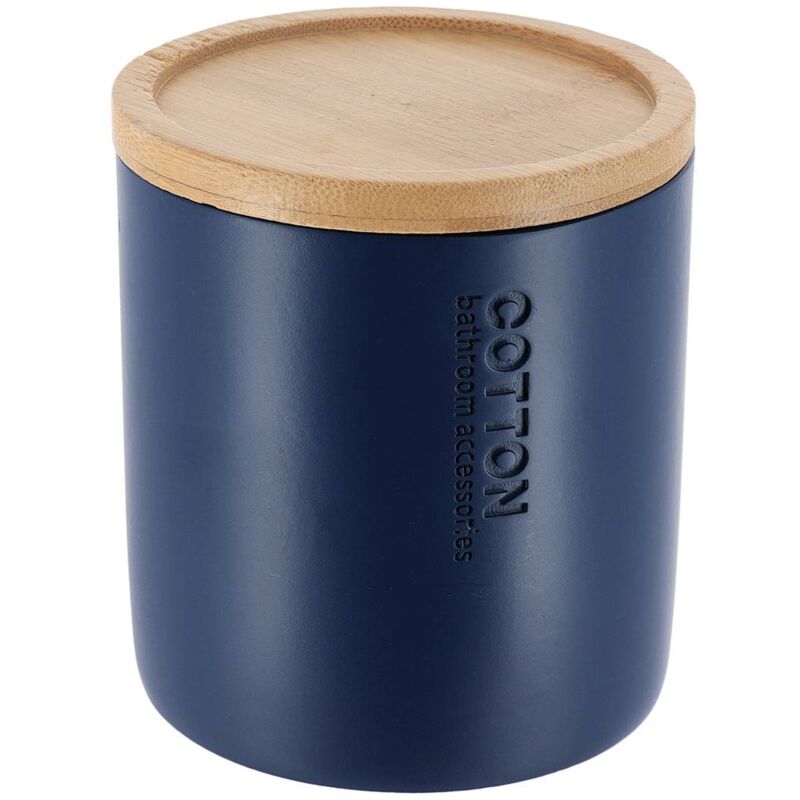 foto del prodotto tendance scatola in poliresina con coperchio in bamb bamb blu navy