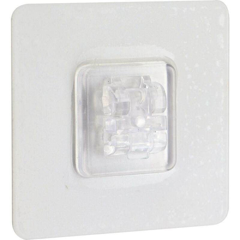 foto del prodotto tendance scheda adesiva in pvc con gancio per accessori cablati trasparente