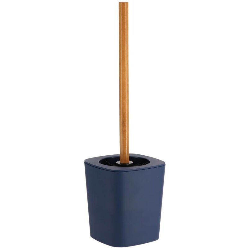 foto del prodotto tendance scopino in gomma abs e stelo in bamb blu navy