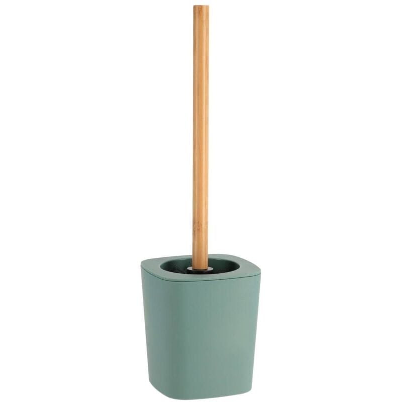 foto del prodotto tendance scopino in gomma stelo in abs e bamb verde salvia