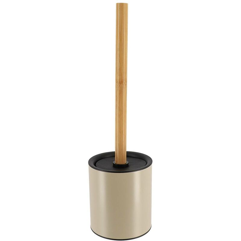 foto del prodotto tendance scopino in metallo con gambo in bamb bamb taupe
