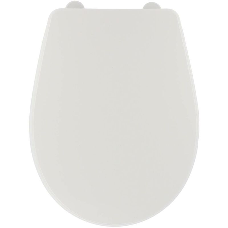 foto del prodotto tendance sedile del water in plastica da 18 pollici con chiusure in plastica bianco