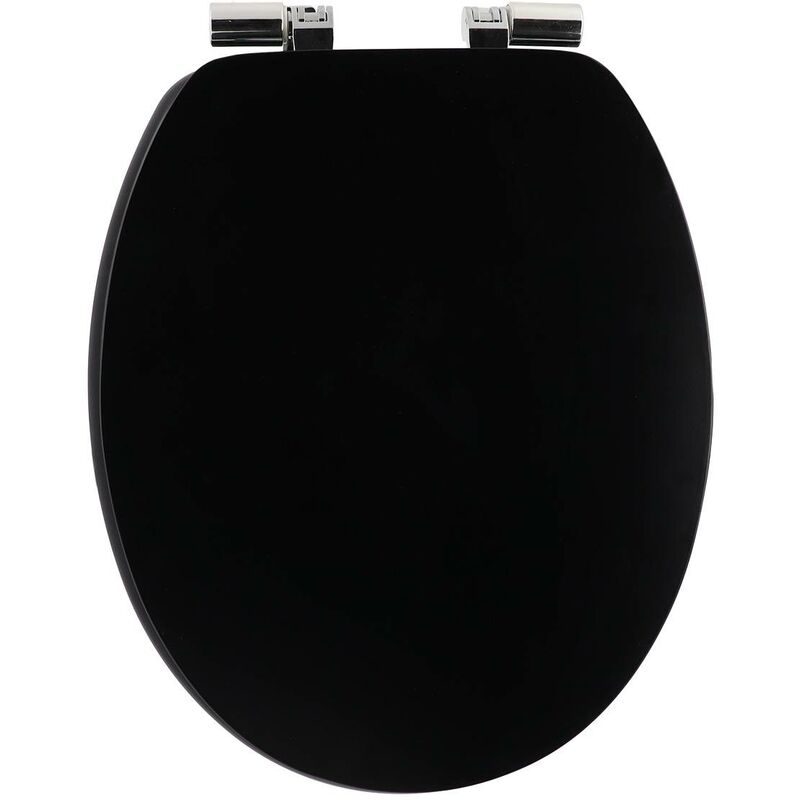 foto del prodotto tendance sedile wc mdf 18 pollici uni fasteners abs cromo anticaduta nero