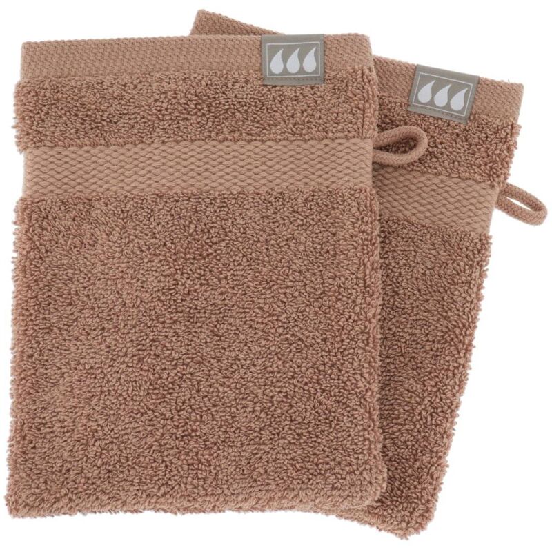 foto del prodotto tendance set di 2 flanelle 15x21 cm 100 cotone cappuccino