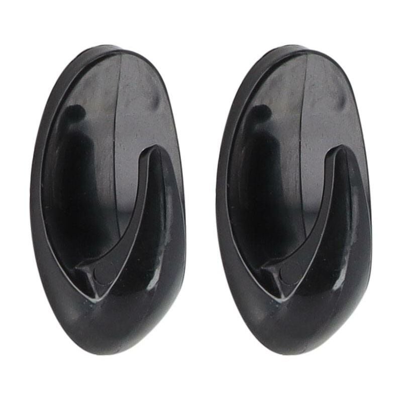 foto del prodotto tendance set di 2 ganci in abs da 3 m nero