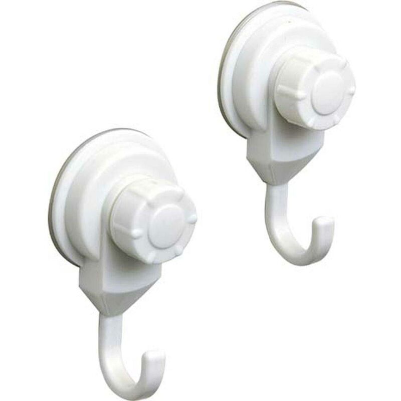 foto del prodotto tendance set di 2 ganci promozionali pp su ventose bianco