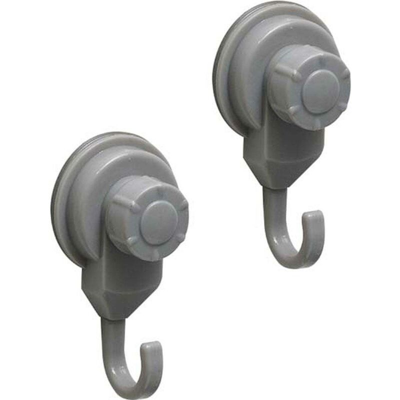 foto del prodotto tendance set di 2 ganci promozionali pp su ventose grigio