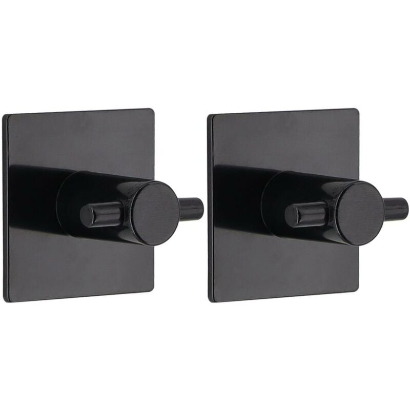 foto del prodotto tendance set di 2 ganci quadrati in abs da 3 m nero