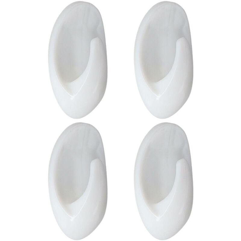 foto del prodotto tendance set di 4 ganci in abs da 3 m bianco