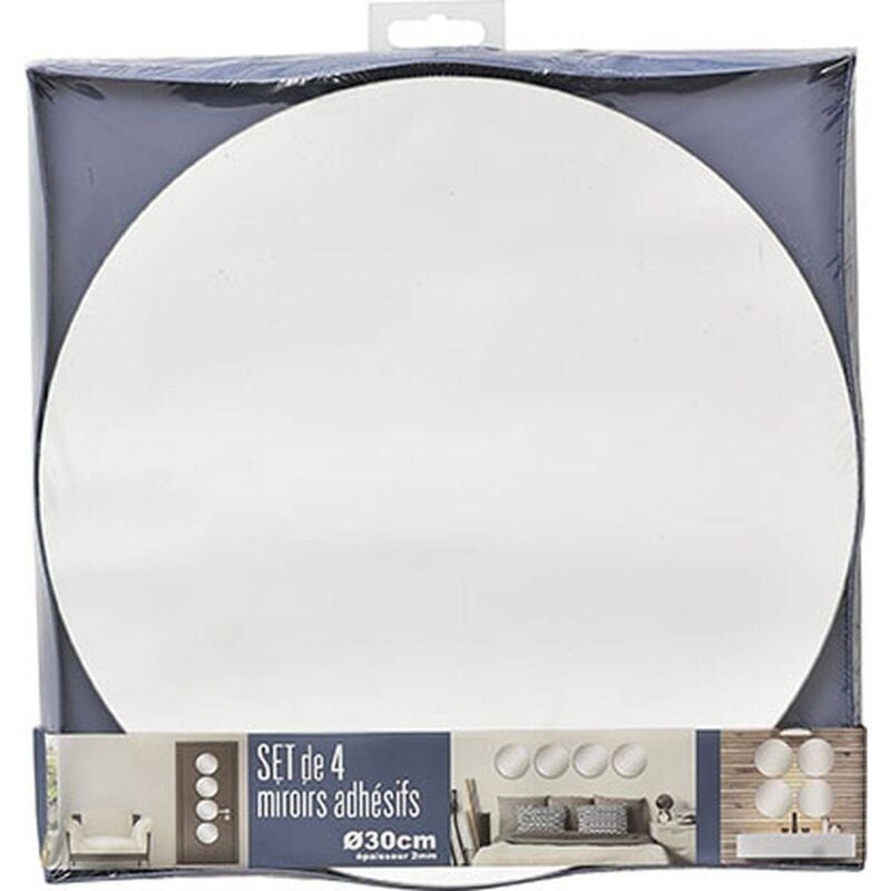 foto del prodotto tendance - set di 4 specchi rotondi 30cm diametro 2mm - liscio