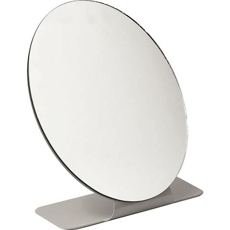 foto del prodotto tendance specchio ovale in metallo taupe