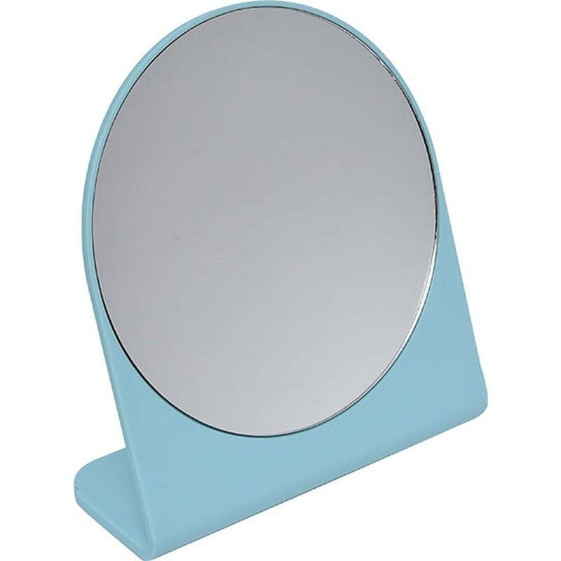 foto del prodotto tendance specchio rotondo a 1 lato con base verde acqua