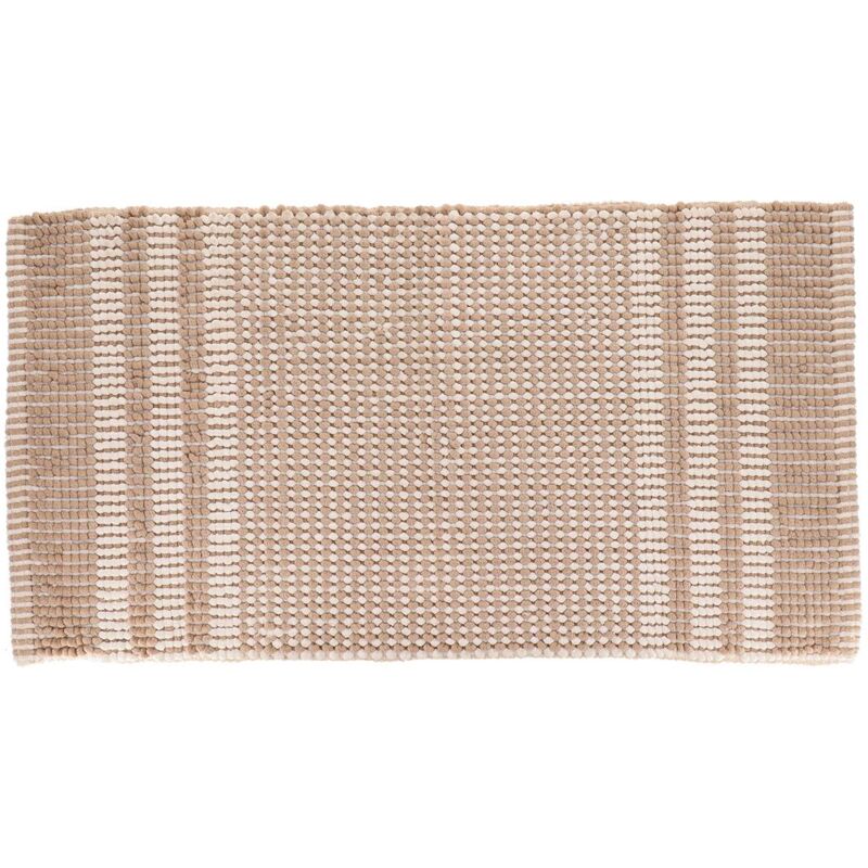 foto del prodotto tendance tappeto tokyo in microfibra di cotone ciniglia 45x90 cm beige naturale