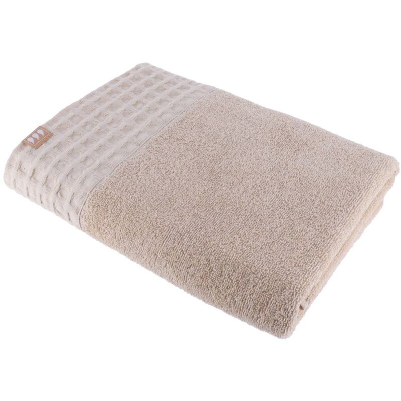 foto del prodotto tendance telo da bagno 70x130 cm 100 cotone beige