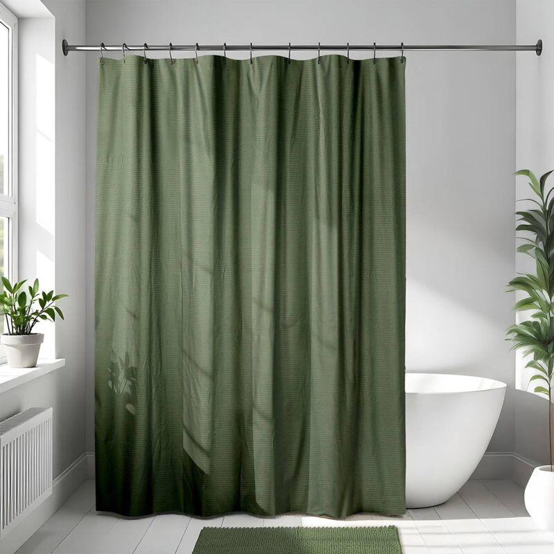 foto del prodotto tendance tenda da doccia in microfibra 180x200cm kaki