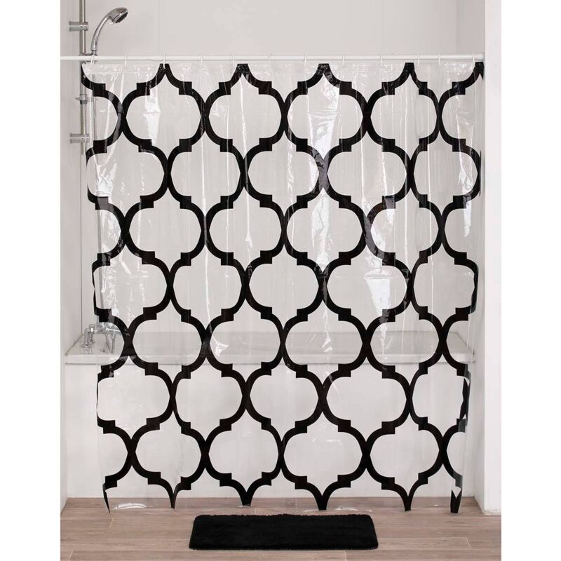 foto del prodotto tendance tenda da doccia peva 180x180 cm trasparente stampata marrakech