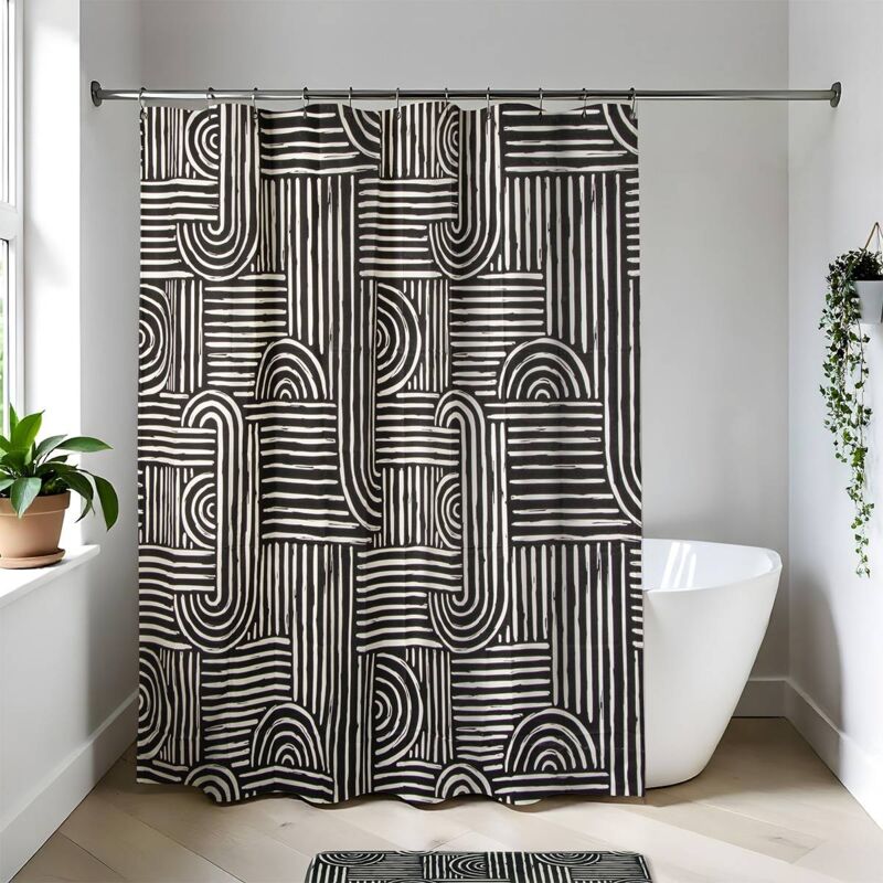 foto del prodotto tendance tenda da doccia peva 180x180 cm vibrazioni etniche