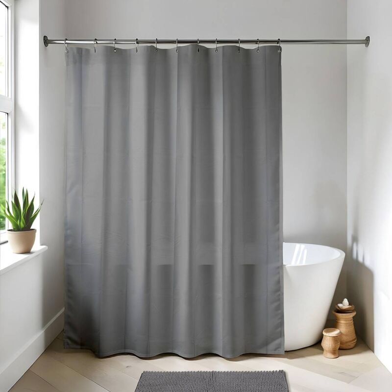 foto del prodotto tendance tenda da doccia peva 180x200cm grigio