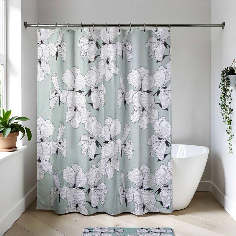 foto del prodotto tendance tenda doccia peva 180x180 cm ecrin verde