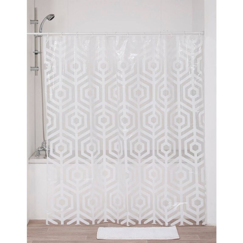 foto del prodotto tendance tenda doccia peva 180x180 cm trasparente stampata tribeca