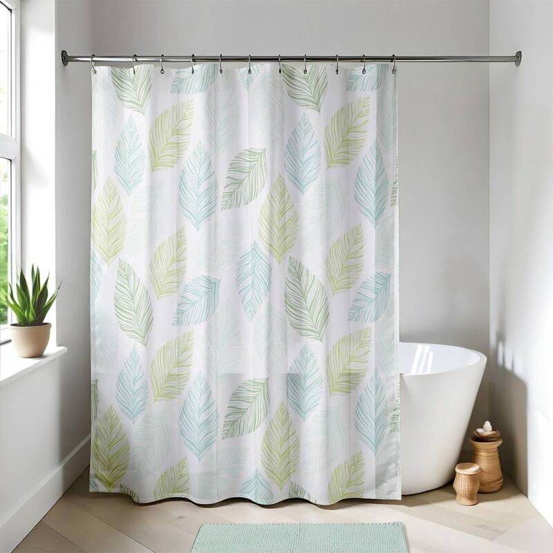 foto del prodotto tendance tenda doccia peva 180x180cm 12 anelli bianco garden party