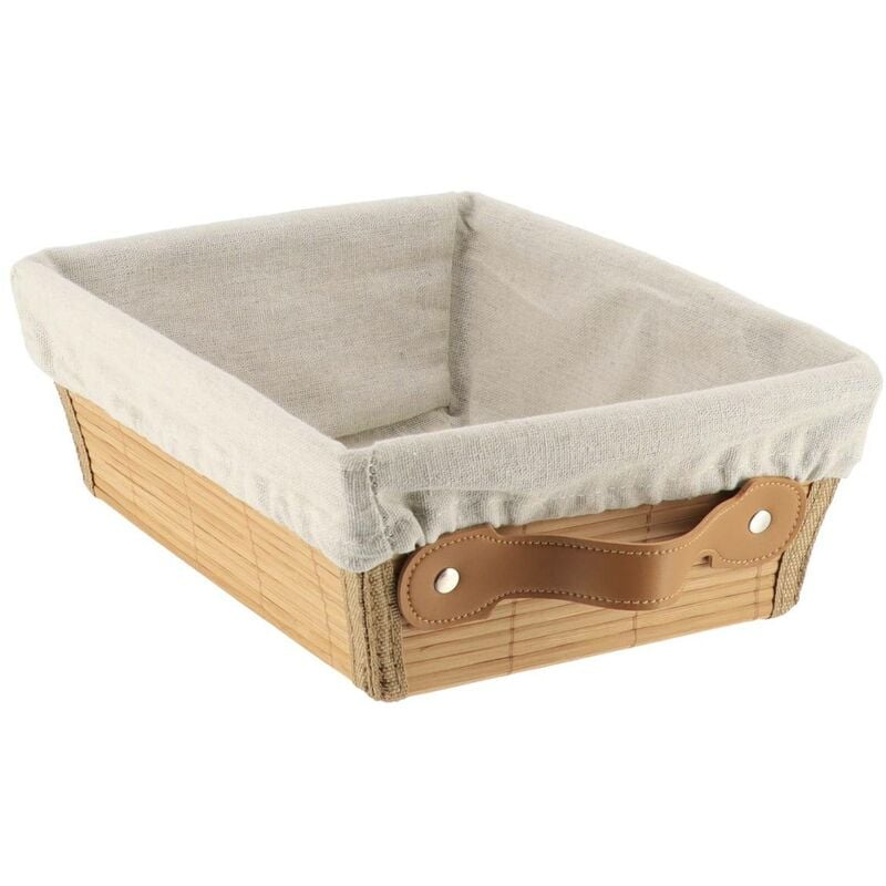 foto del prodotto tendance toletta in bamb l26 x p20,5 x h10,5 cm tessuto lino bamb 