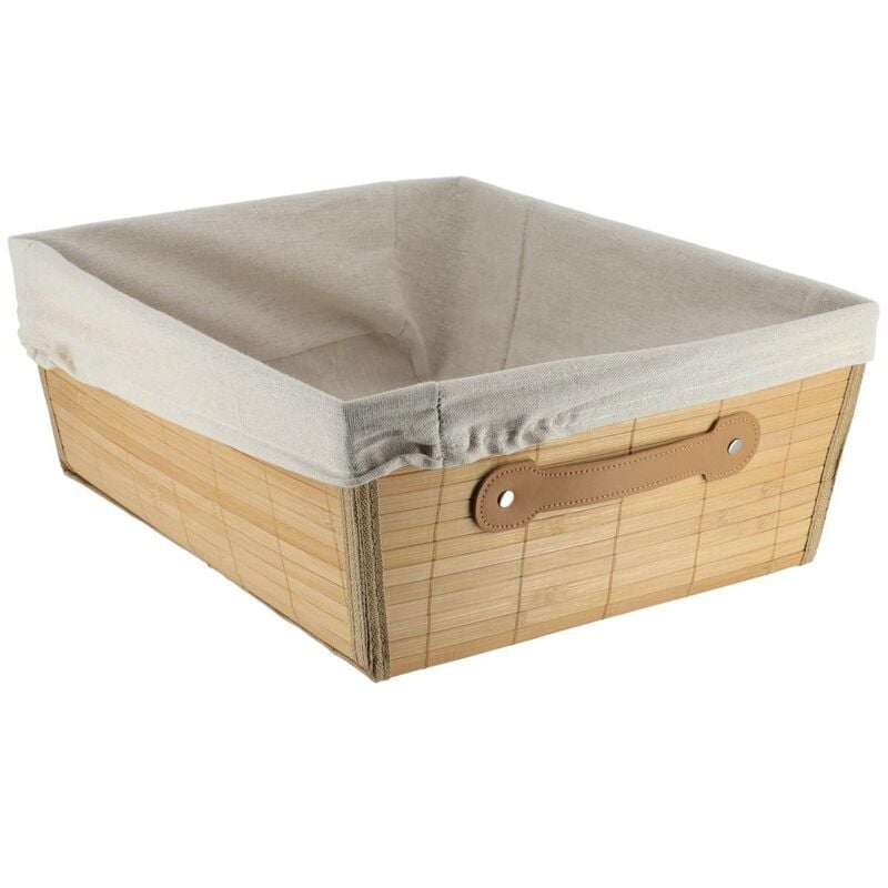 foto del prodotto tendance toletta in bamb l40 x p32,5 x h15 cm tessuto lino bamb 
