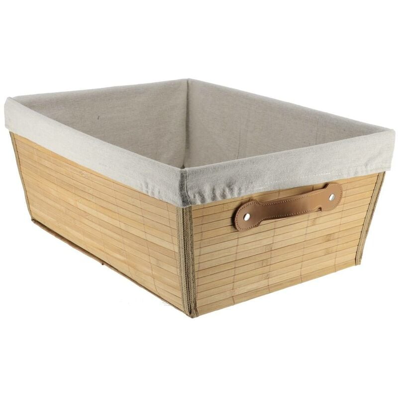 foto del prodotto tendance toletta in bamb l45 x p32,5 x h18 cm tessuto lino bamb 