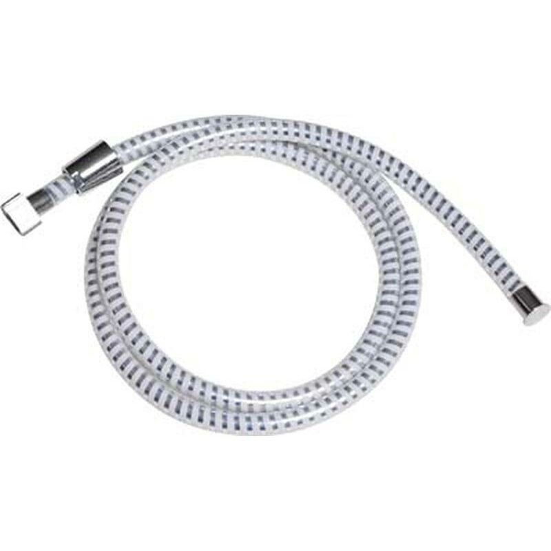 foto del prodotto tendance tubo doccia in pvc 200 cm bianco argento