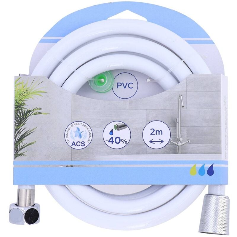 foto del prodotto tendance tubo doccia in pvc 200cm bianco