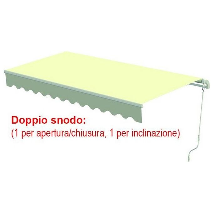 foto del prodotto tende da sole a sbraccio telo beige cm.195x150