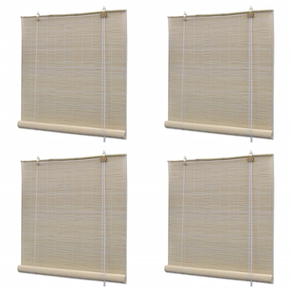 foto del prodotto tende oscuranti in bamb naturale 4 pz 120 x 160 cm cod mxl 51159