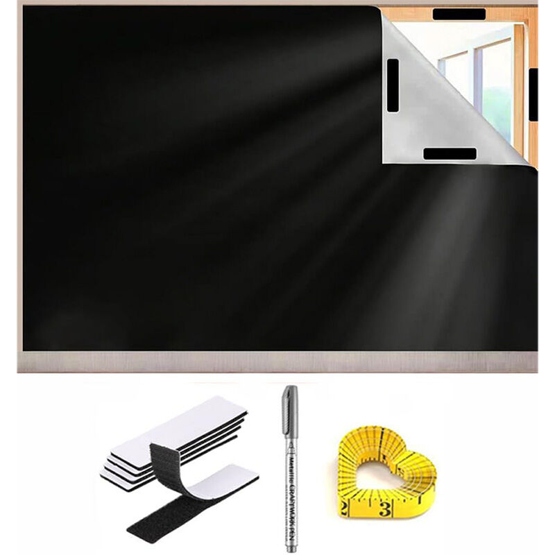 foto del prodotto tende oscuranti magnetiche senza foratura, tessuto isolante, per lucernari, protezione solare portatile per finestre, per cameretta bambini, 1,45 x 1