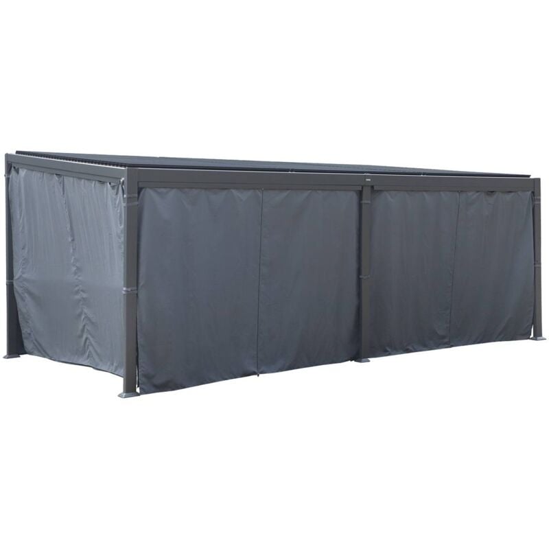foto del prodotto tende per pergola biocliamica avila ardesia 6 x 3,5 m in poliestere hesp ride