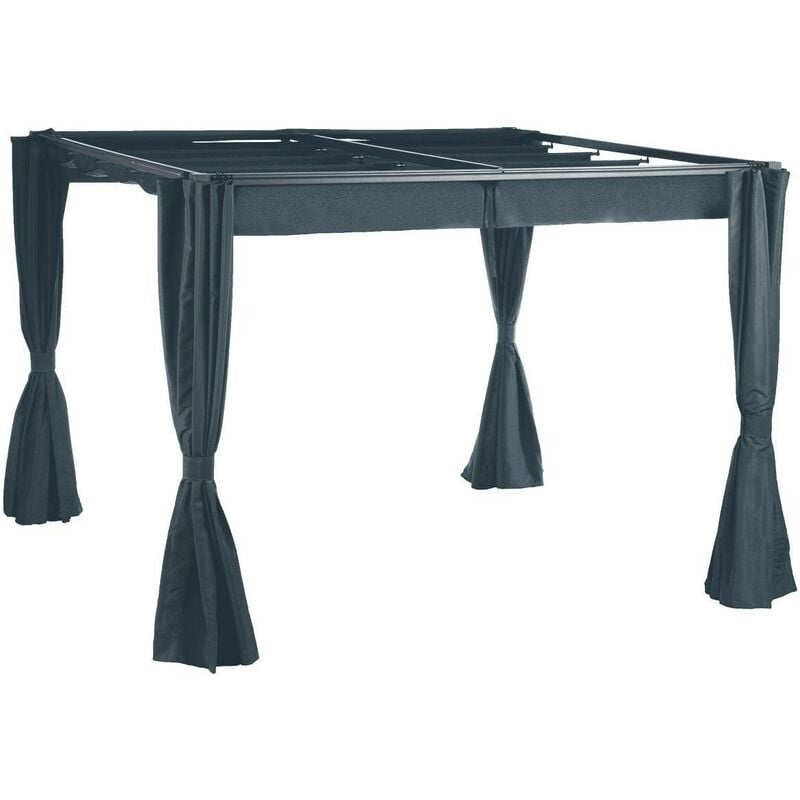 foto del prodotto tende per pergola palmeira 3x3m in poliestere ardesia hesp ride