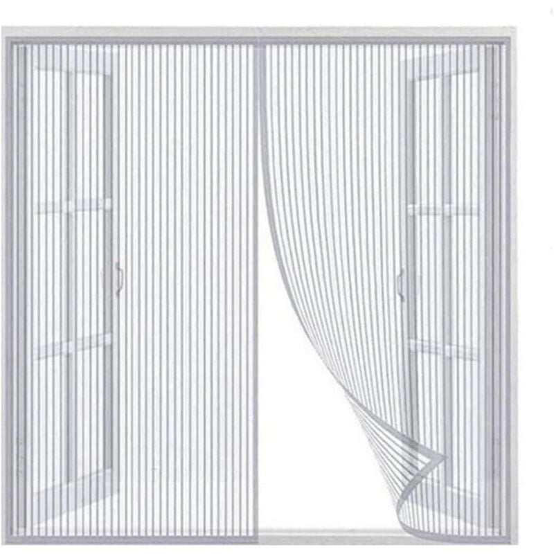 foto del prodotto tende, tenda magnetica autosigillante, porta a rete ispessita, porta anti zanzare, con magnete, adatta a bambini e animali domestici, dimensioni