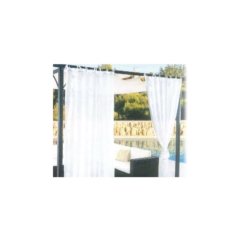 foto del prodotto tende tenda velo per gazebo con fettuccia e passanti cm.150x280 arredo giardino