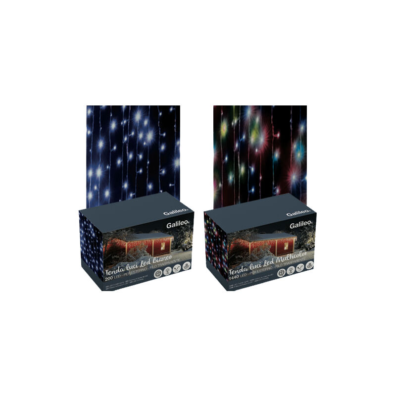foto del prodotto tende x esterno 300 led multicolor