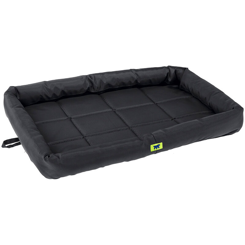 foto del prodotto tender tech materassino in tessuto tecnico per cani. varie misure. . variante 105 misure 107 x 66 x h 5 cm nero ferplast