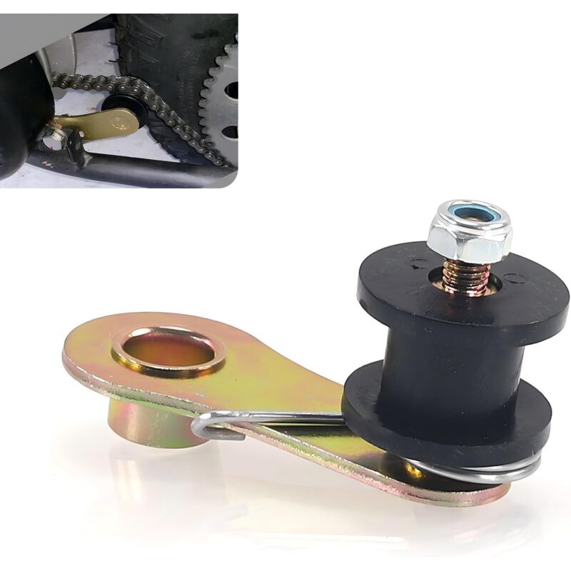 foto del prodotto tendicatena per auto, accessorio per auto in metallo robusto e durevole, pignone tendicatena per impieghi gravosi, universale per atv 110cc, 125cc,