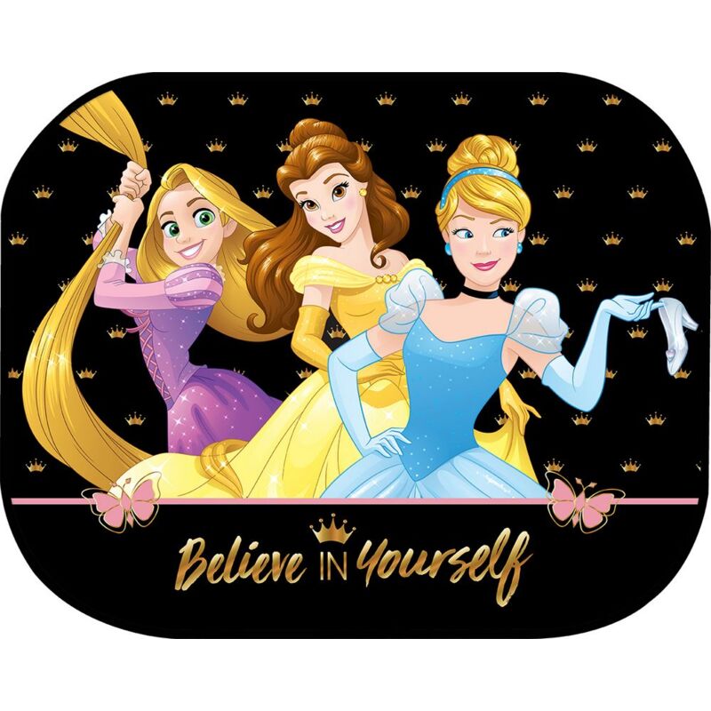 foto del prodotto tendina laterale disney principesse per auto statica, 44x35 cm