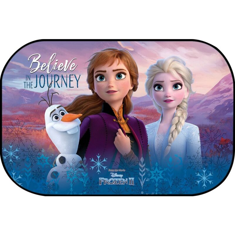 foto del prodotto tendina maxi laterale parasole auto singola 60x40 cm frozen anna e elsa bambine