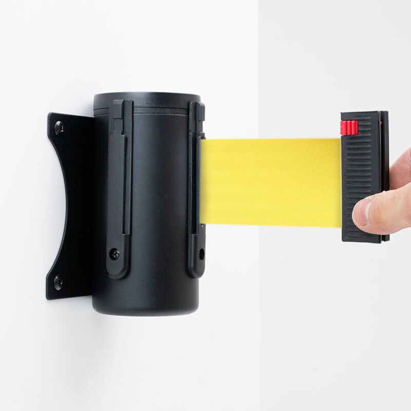 foto del prodotto tendinastro da parete 3 m con clip di chiusura nastro giallo