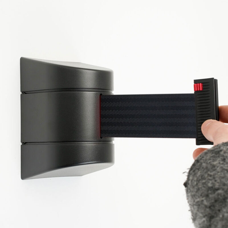 foto del prodotto tendinastro da parete 5 m con clip di chiusura nastro nero