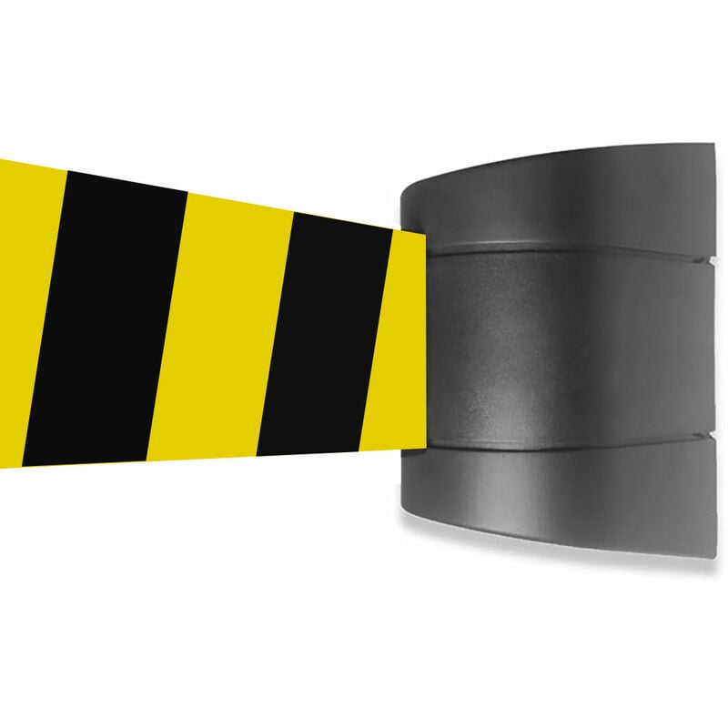 foto del prodotto tendinastro da parete 5 metri 9,5x14,5x9,2 cm nastro giallo nero