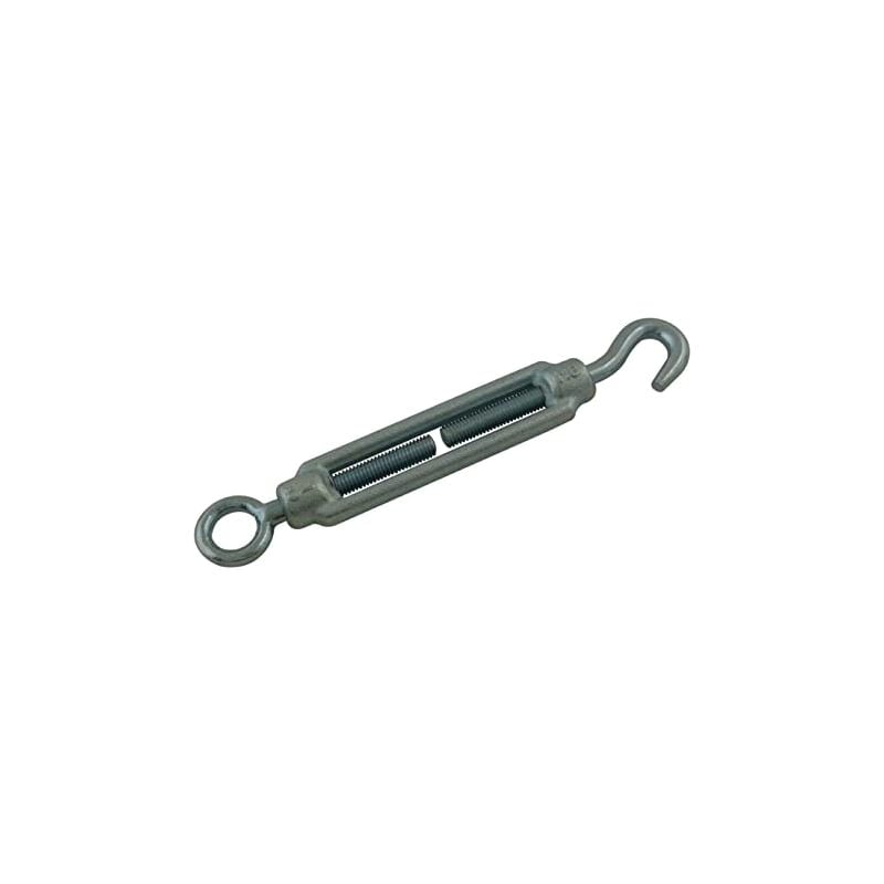 foto del prodotto tenditore a gabbia standard in acciaio zincato 1 occhiello 1 gancio 8 mm viso toc8e