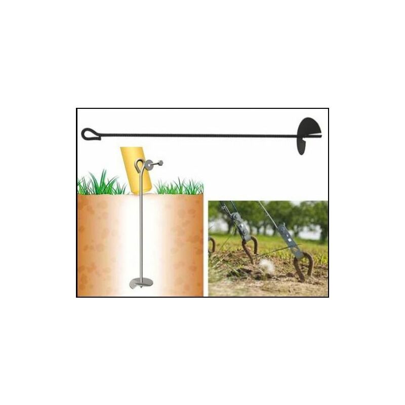foto del prodotto tenditore da terra ancora con elica vigneto frutteto nero 12x h 85 35790 